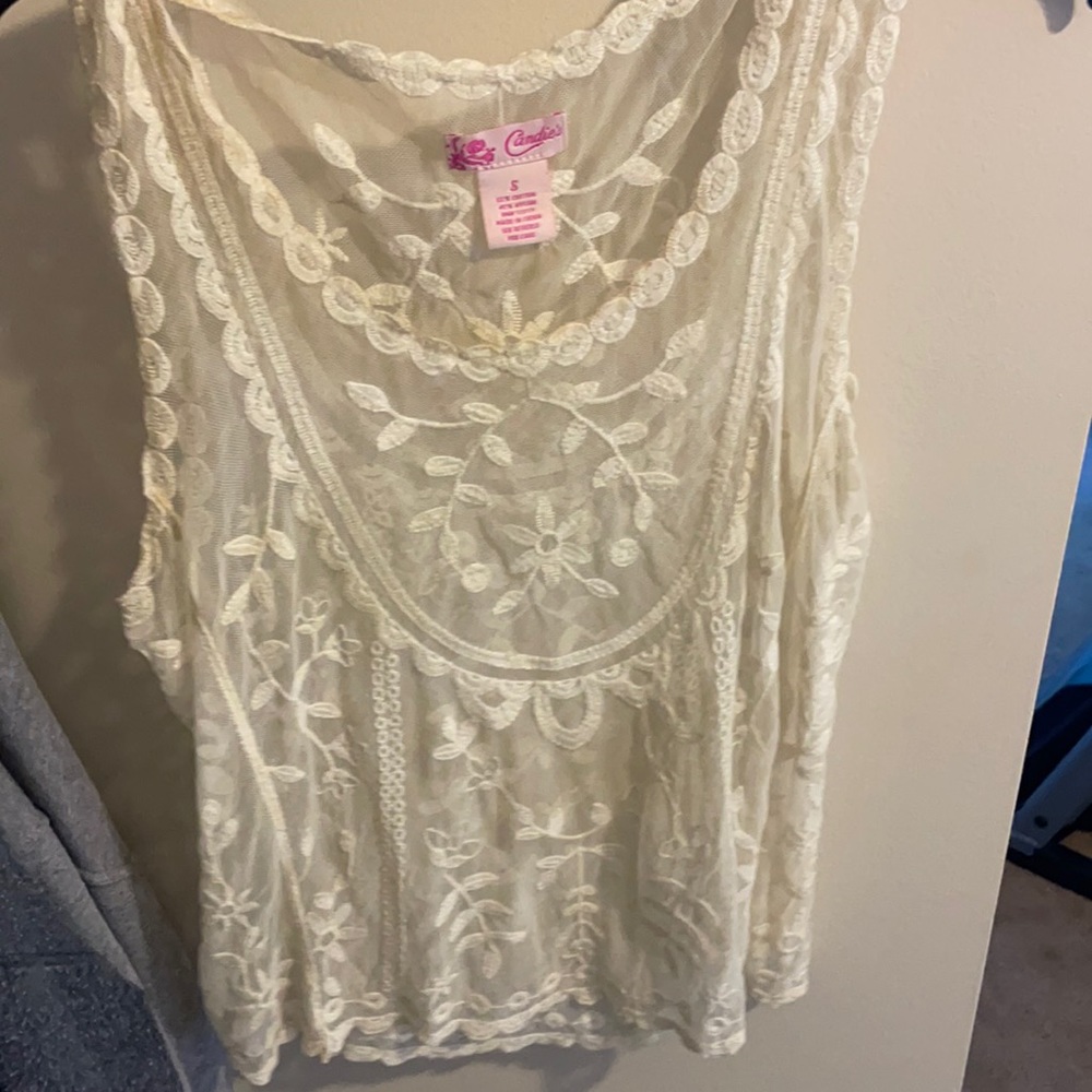 All lace  tank top